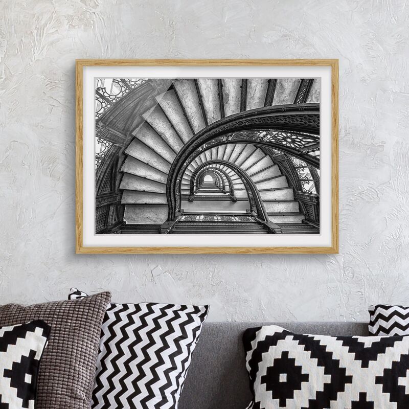 

Póster enmarcado - Chicago Scala Dimensión LxA: 18cm x 24cm, Marco: Roble
