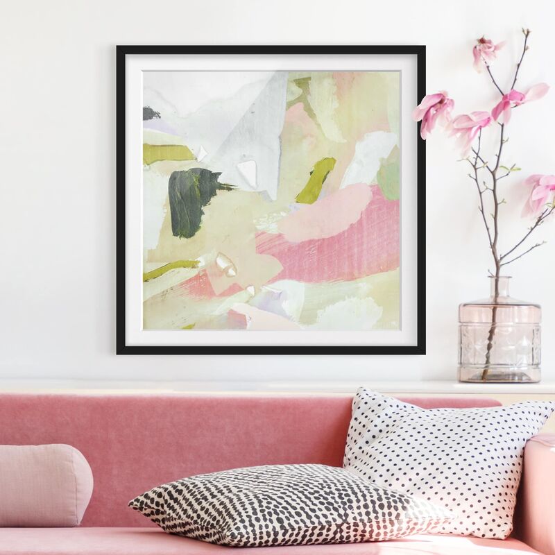 

Póster enmarcado - Chime In Rosé I Dimensión LxA: 30cm x 30cm, Marco: Negro
