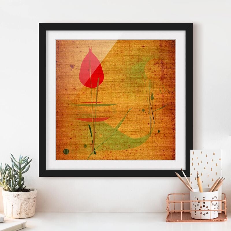 

Póster enmarcado - China Plant Dimensión LxA: 50cm x 50cm, Marco: Negro