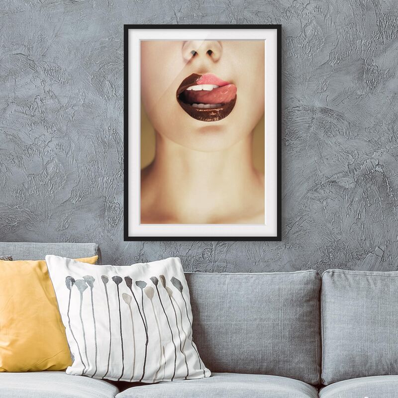 

Póster enmarcado - Chocolate Dimensión LxA: 55cm x 40cm, Marco: Negro
