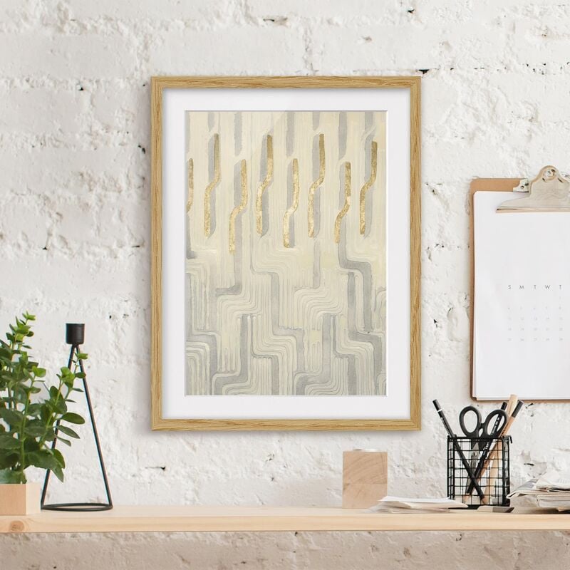 

Póster enmarcado - Ciniglia Iii Dimensión LxA: 55cm x 40cm, Marco: Roble