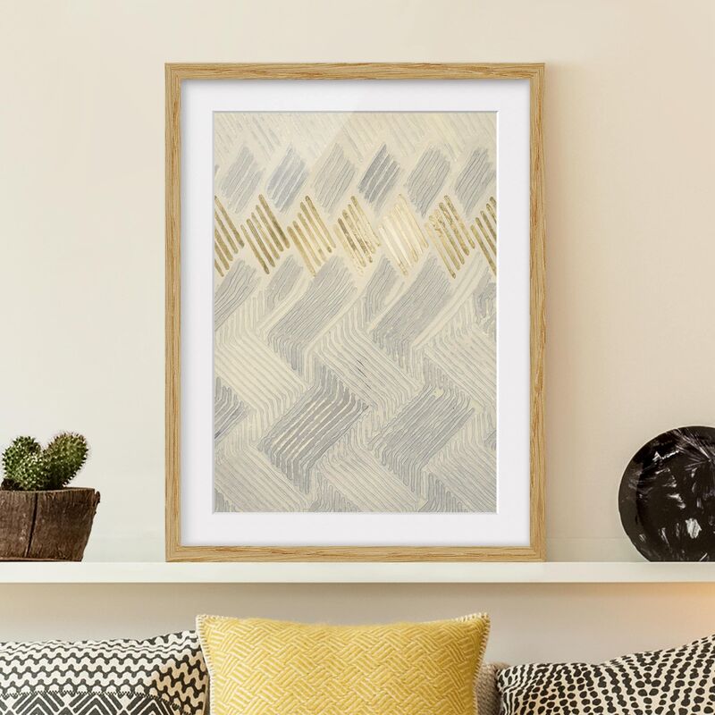 

Póster enmarcado - Ciniglia Iv Dimensión LxA: 55cm x 40cm, Marco: Roble