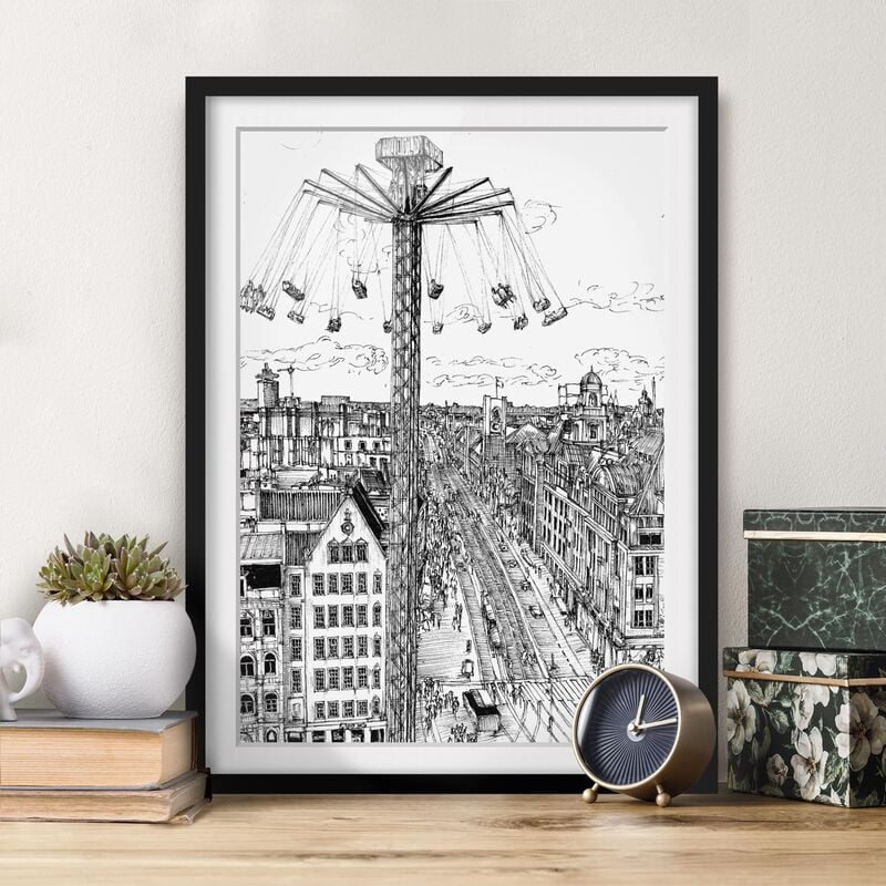 

Póster enmarcado - Città Studi - Whirligig Dimensión LxA: 24cm x 18cm, Marco: Negro