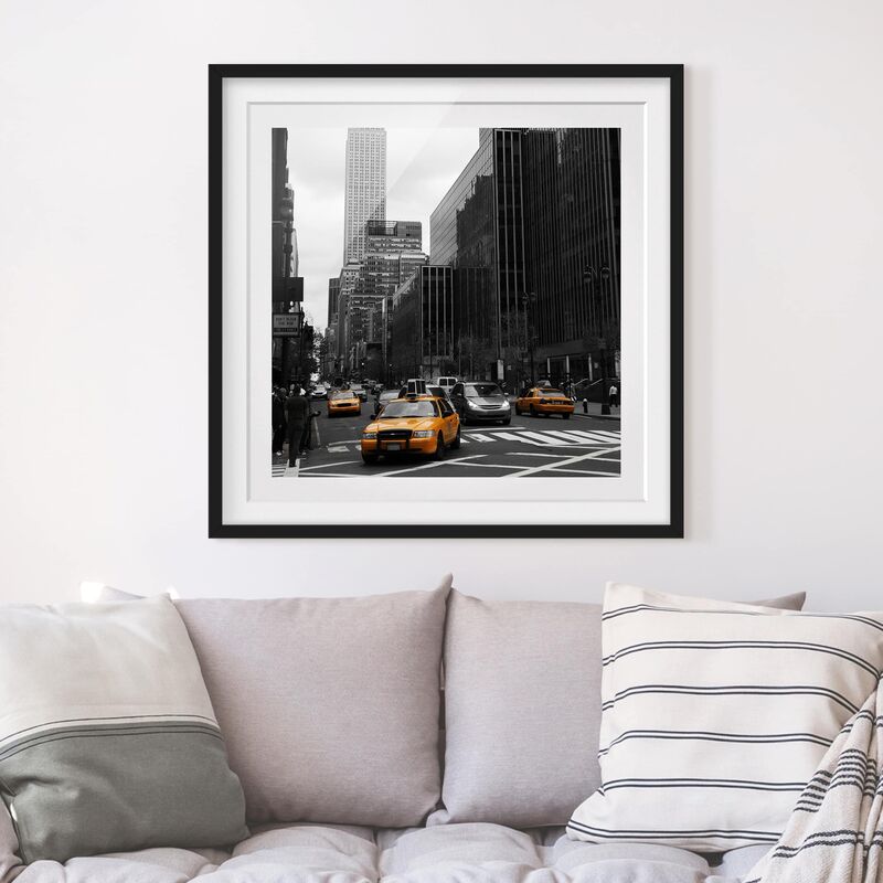 

Póster enmarcado - Classic NYC Dimensión LxA: 30cm x 30cm, Marco: Negro
