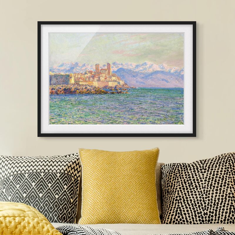 

Póster enmarcado - Claude Monet - Antibes Le Fort Dimensión LxA: 70cm x 100cm, Marco: Negro