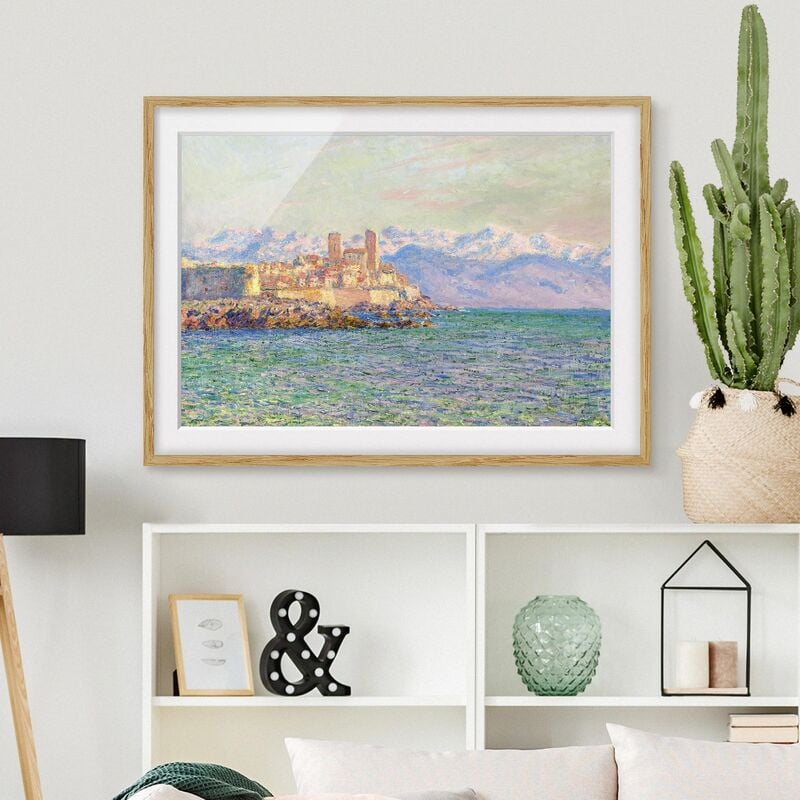 

Póster enmarcado - Claude Monet - Antibes Le Fort Dimensión LxA: 18cm x 24cm, Marco: Roble