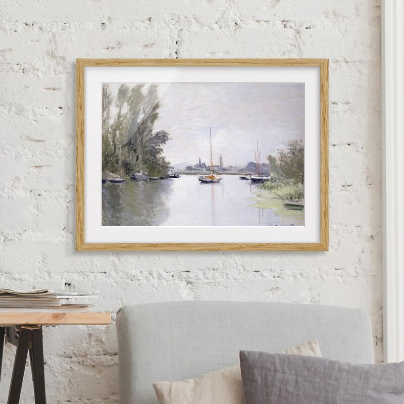 

Póster enmarcado - Claude Monet - Argenteuil Dimensión LxA: 50cm x 70cm, Marco: Roble