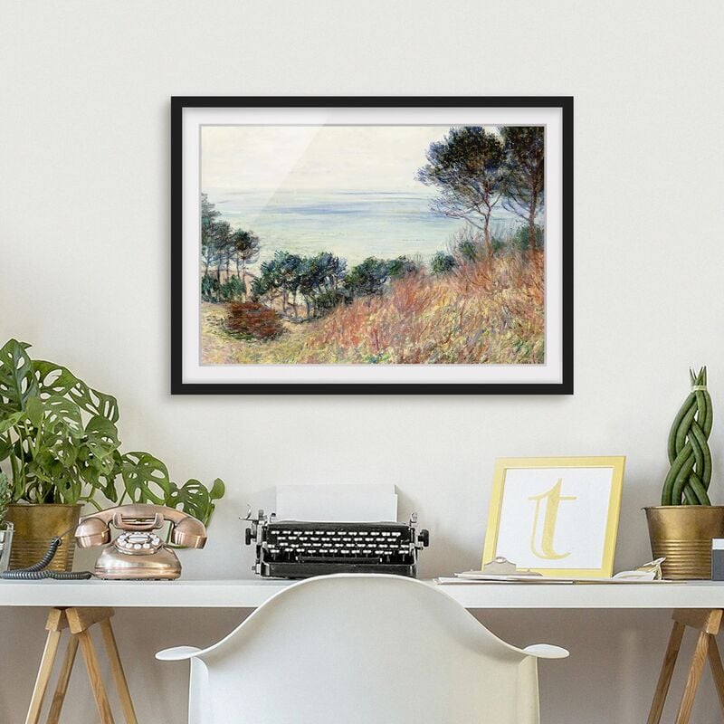 

Póster enmarcado - Claude Monet - Coast Varengeville Dimensión LxA: 18cm x 24cm, Marco: Negro