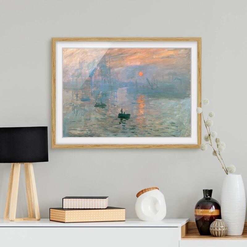 

Póster enmarcado - Claude Monet - Impression Dimensión LxA: 70cm x 100cm, Marco: Roble
