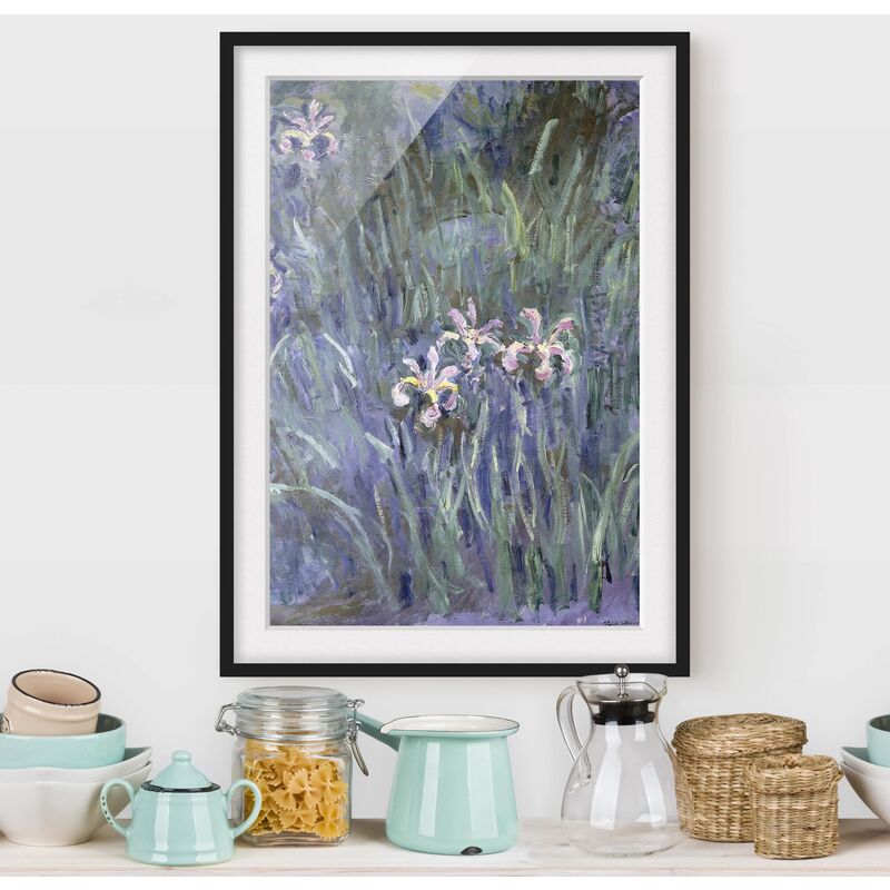 

Póster enmarcado - Claude Monet - Iris Dimensión LxA: 100cm x 70cm, Marco: Negro