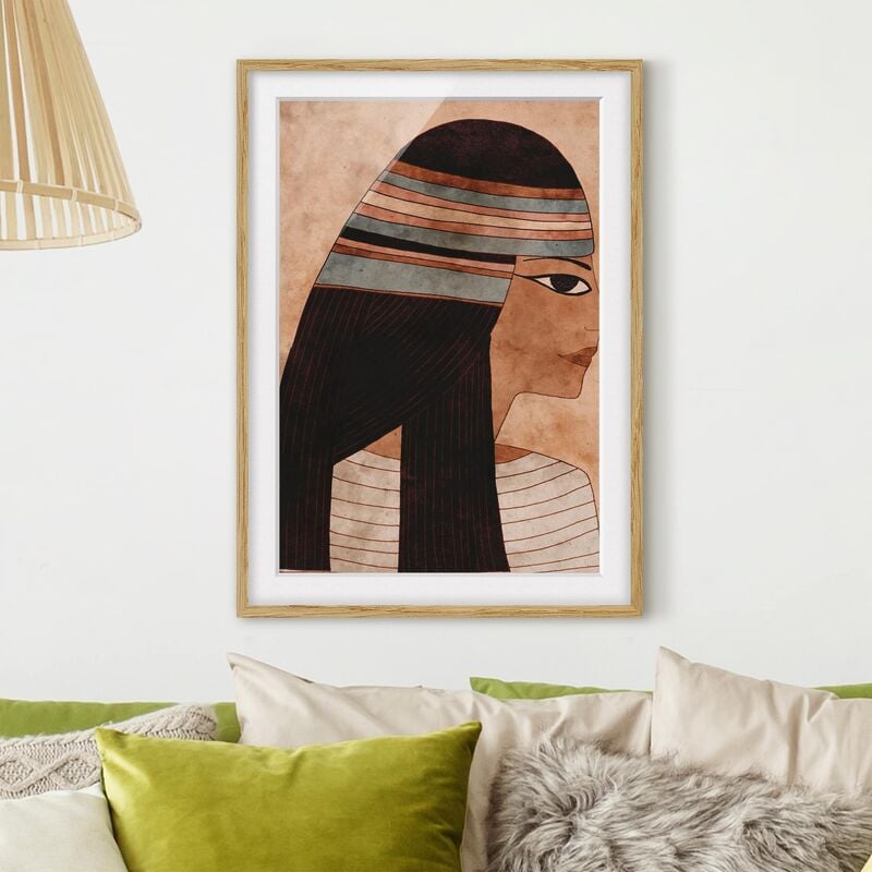 

Póster enmarcado - Cleopatra Dimensión LxA: 70cm x 50cm, Marco: Roble