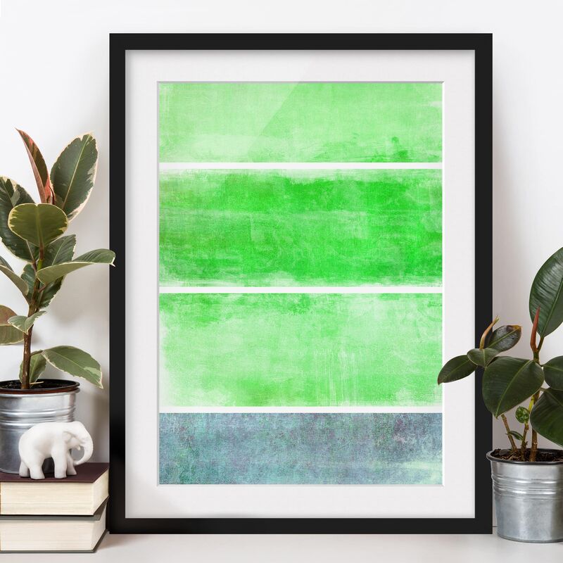 

Póster enmarcado - Color Harmony Green Dimensión LxA: 24cm x 18cm, Marco: Negro