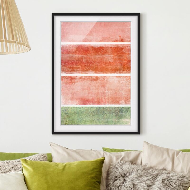 

Póster enmarcado - Color Harmony Red Dimensión LxA: 70cm x 50cm, Marco: Negro