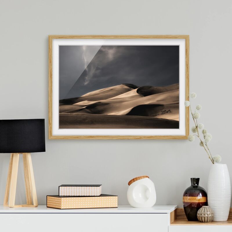 

Póster enmarcado - Colorado Dunes Dimensión LxA: 50cm x 70cm, Marco: Roble
