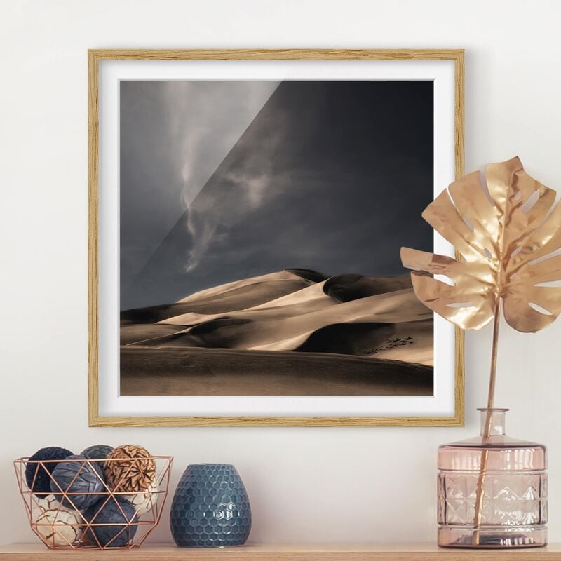 

Póster enmarcado - Colorado Dunes Dimensión LxA: 50cm x 50cm, Marco: Roble