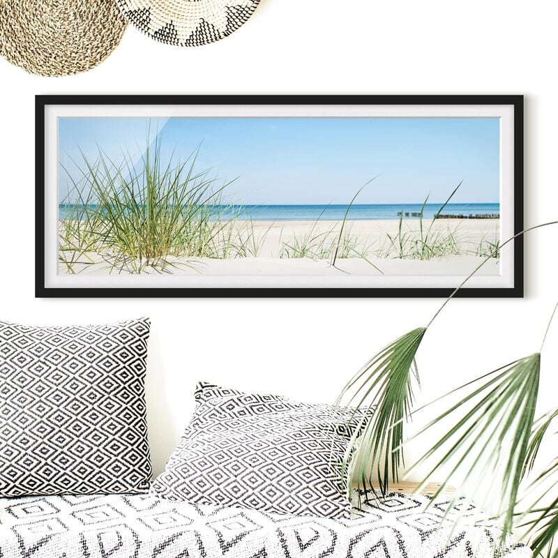 

Póster enmarcado - Costa Del Mar Baltico Dimensión LxA: 50cm x 130cm, Marco: Negro