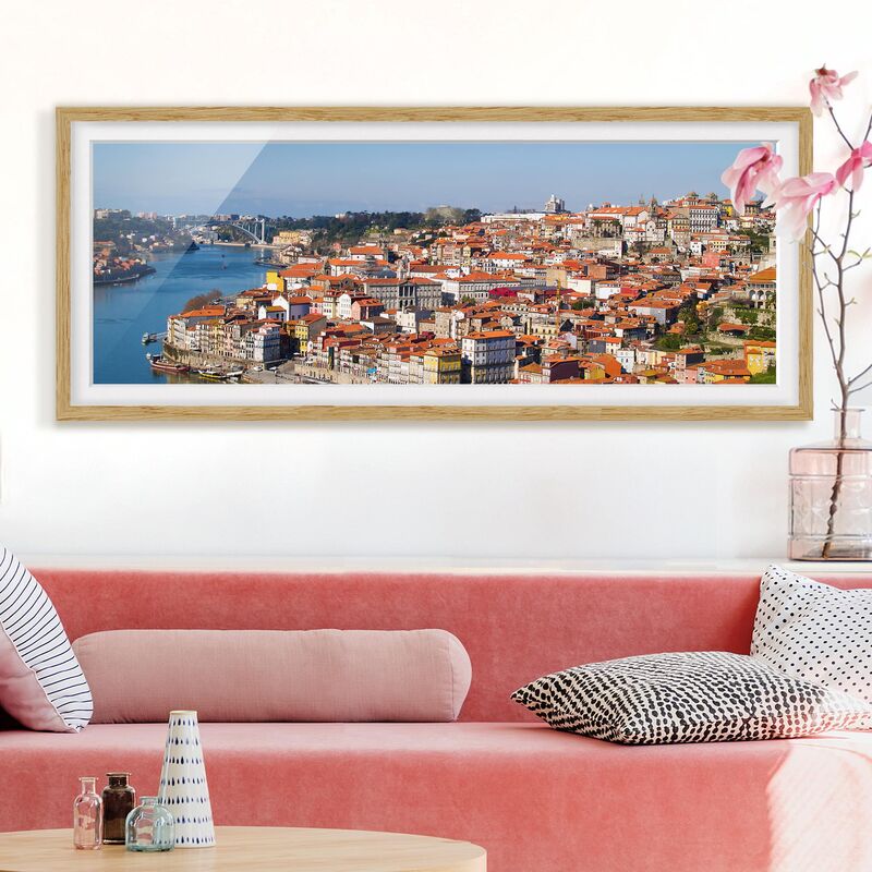 

Póster enmarcado - Costa Del Portogallo Dimensión LxA: 30cm x 75cm, Marco: Roble