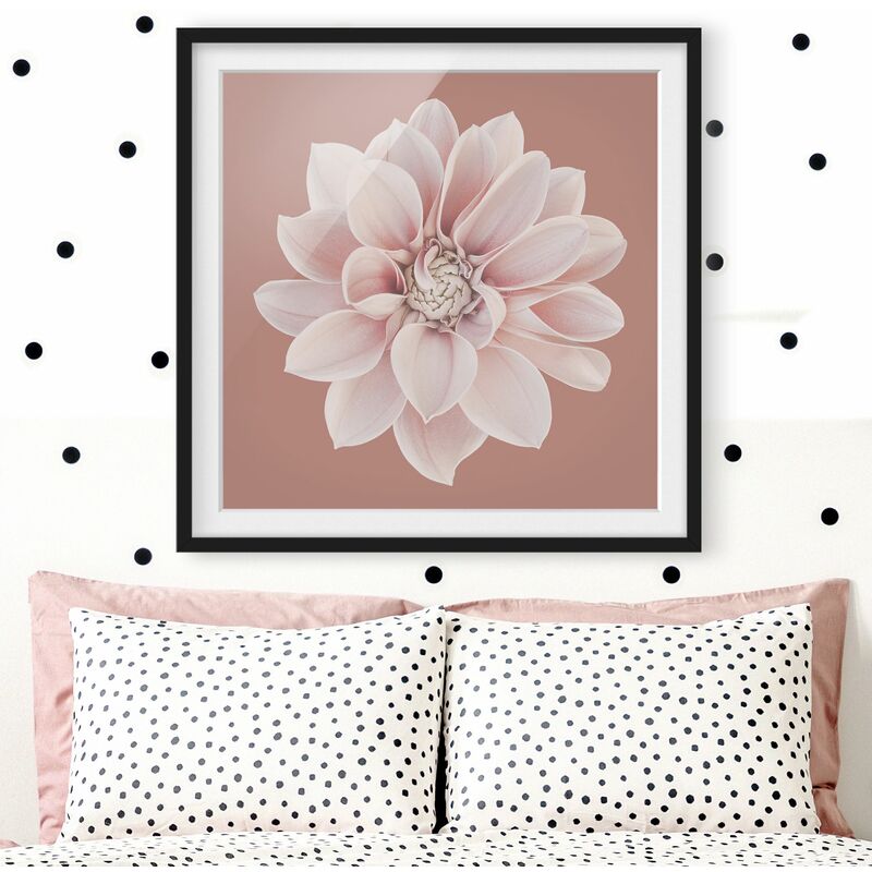 

Póster enmarcado - Daia in beige rosso e rosa Dimensión LxA: 50cm x 50cm, Marco: Negro