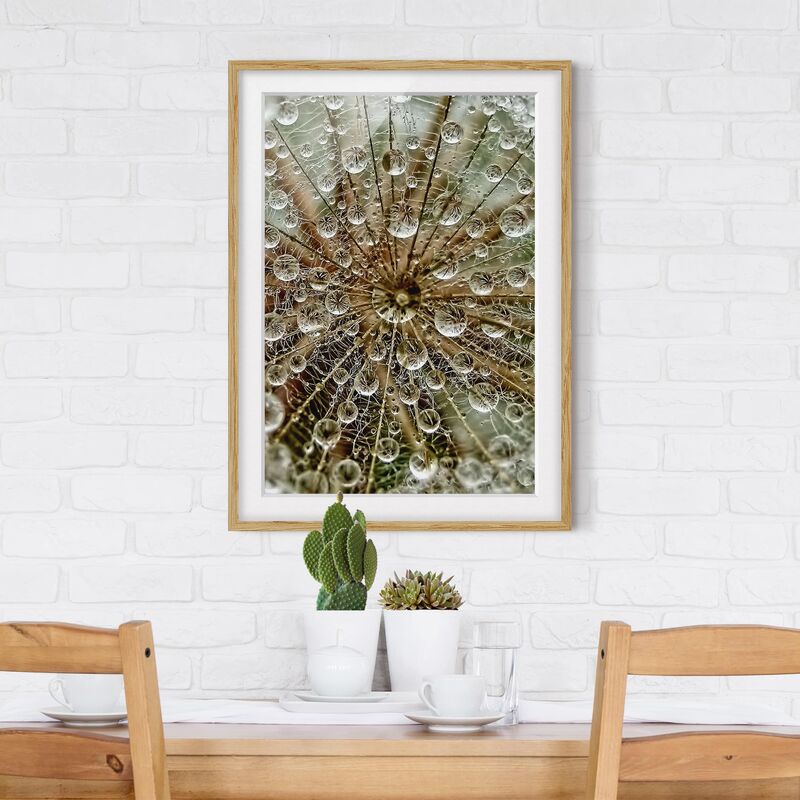 

Póster enmarcado - Dandelion In Autumn Dimensión LxA: 100cm x 70cm, Marco: Roble