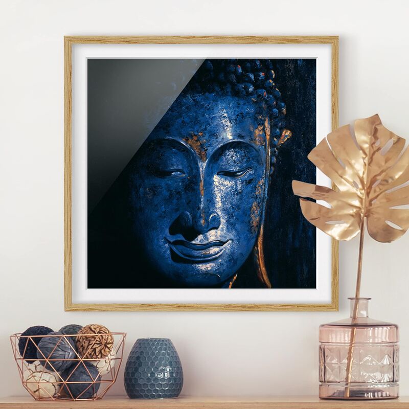 

Póster enmarcado - Delhi Buddha Dimensión LxA: 20cm x 20cm, Marco: Roble