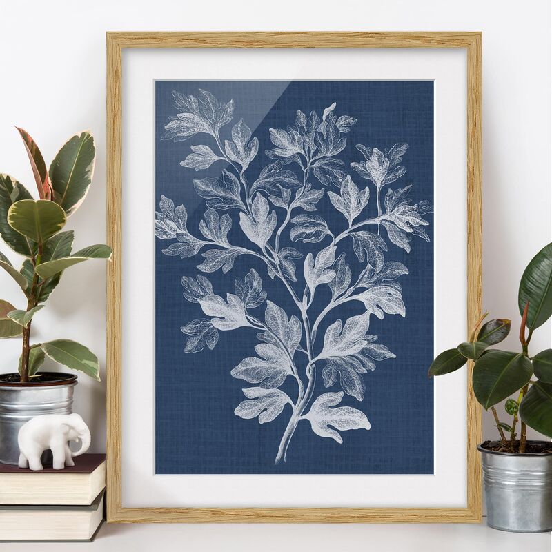

Póster enmarcado - Denim Impianto Study I Dimensión LxA: 40cm x 30cm, Marco: Roble