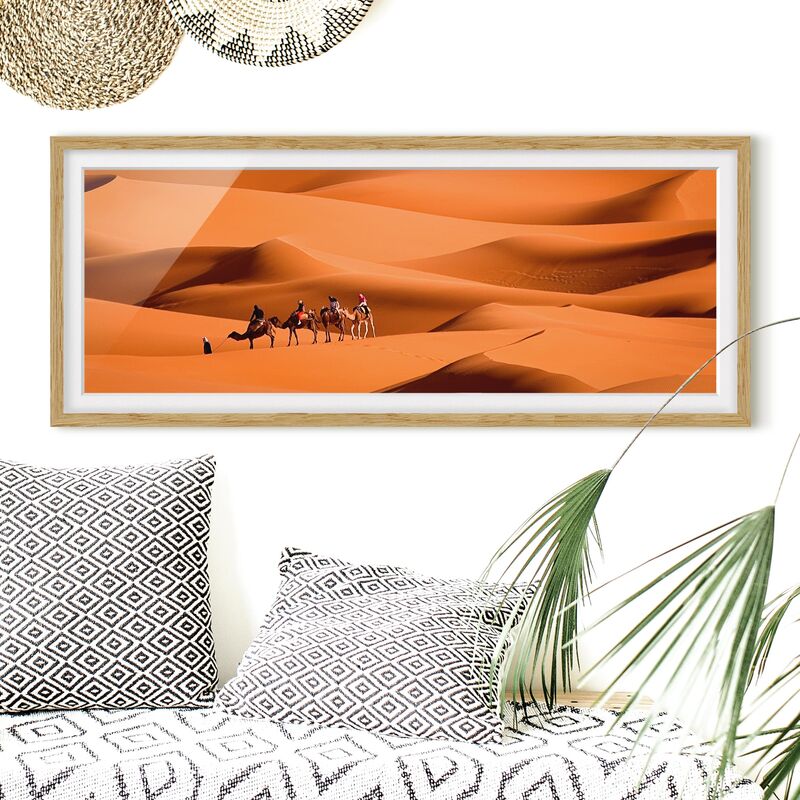 

Póster enmarcado - Deserto Del Namib Dimensión LxA: 20cm x 50cm, Marco: Roble