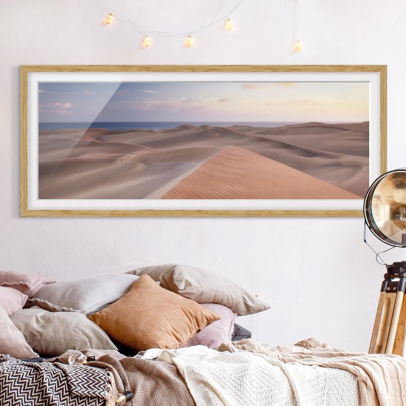 

Póster enmarcado - Dünenblick Dimensión LxA: 20cm x 50cm, Marco: Roble