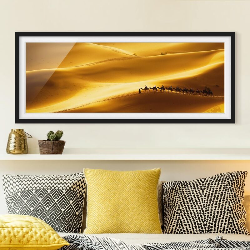 

Póster enmarcado - Dorata Delle Dune Dimensión LxA: 20cm x 50cm, Marco: Negro