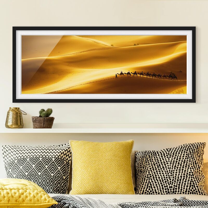 

Póster enmarcado - Dorata Delle Dune Dimensión LxA: 30cm x 75cm, Marco: Negro