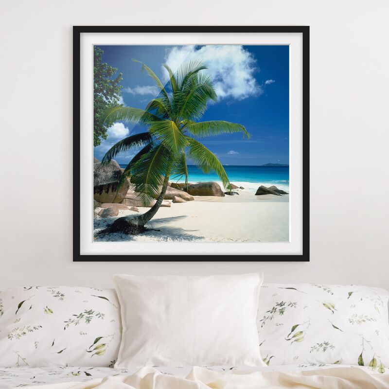 

Póster enmarcado - Dream Beach Dimensión LxA: 70cm x 70cm, Marco: Negro