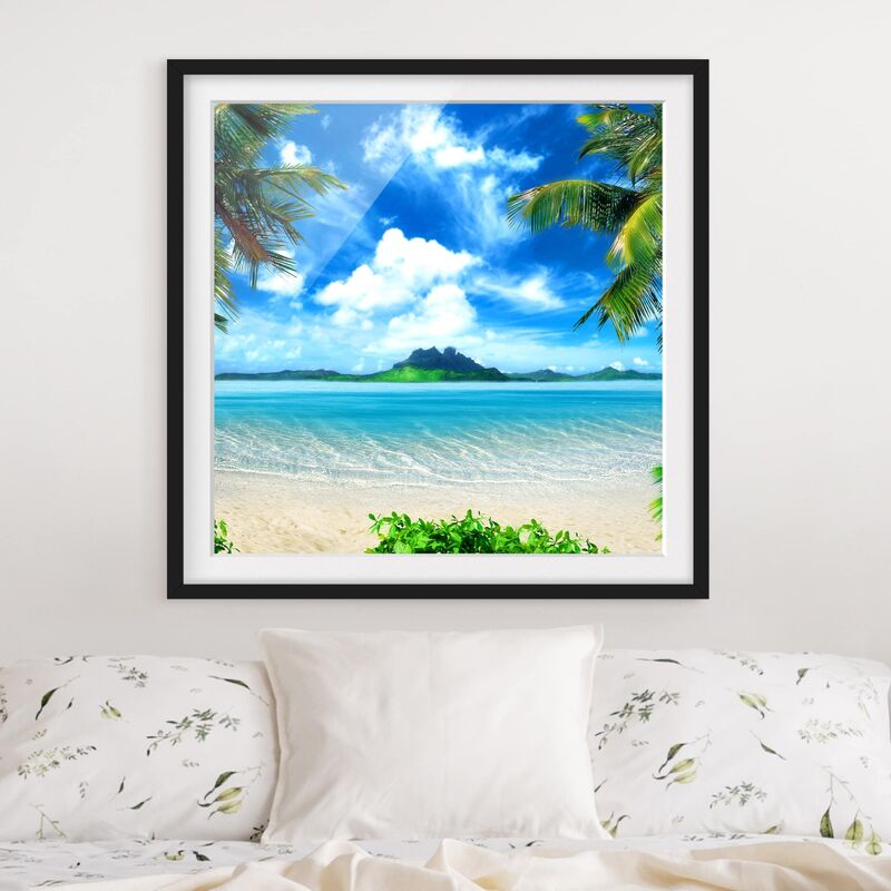 

Póster enmarcado - Dream Vacation Dimensión LxA: 50cm x 50cm, Marco: Negro