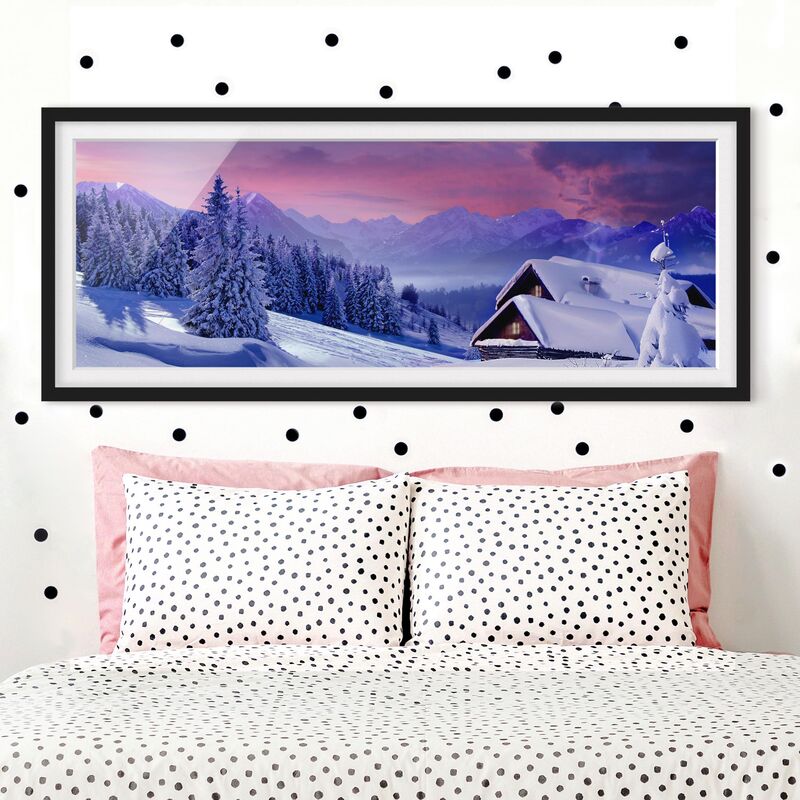 

Póster enmarcado - Dreamscape Natale Dimensión LxA: 50cm x 130cm, Marco: Negro