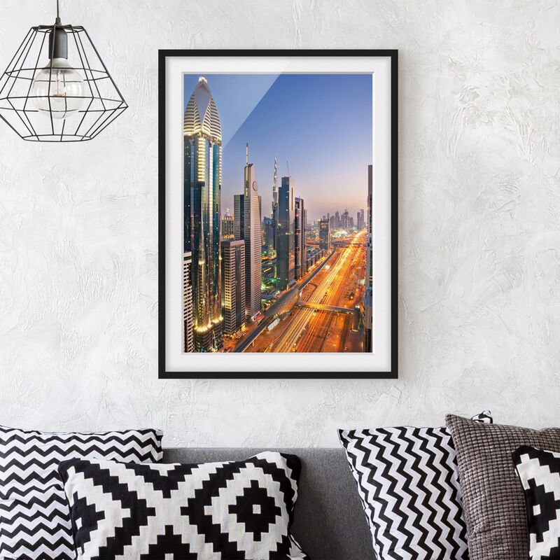 

Póster enmarcado - Dubai Dimensión LxA: 100cm x 70cm, Marco: Negro