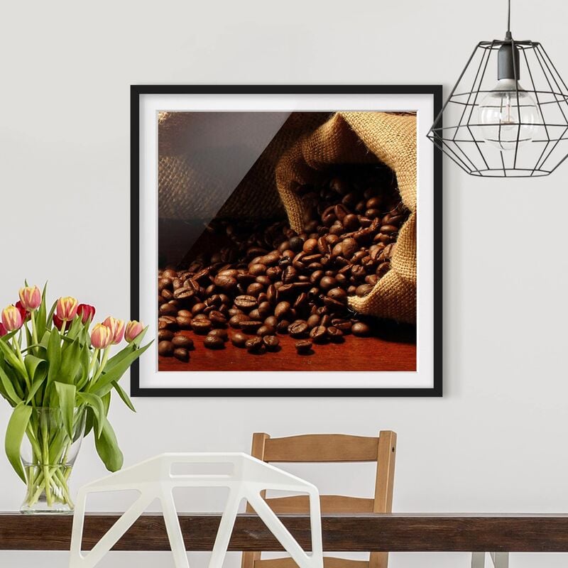 

Póster enmarcado - Dulcet Coffee Dimensión LxA: 70cm x 70cm, Marco: Negro