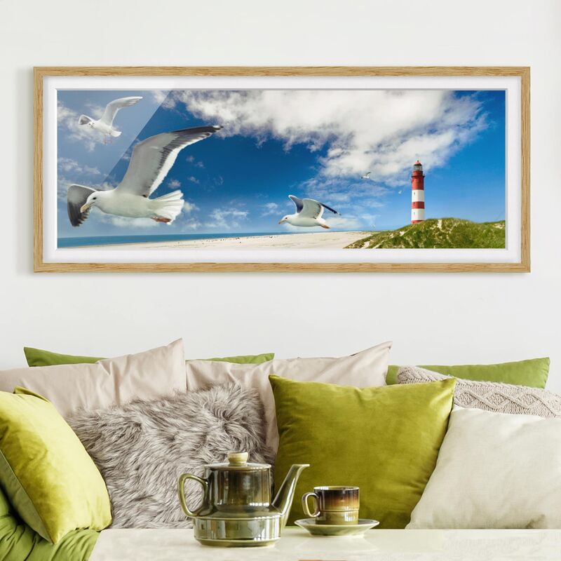 

Póster enmarcado - Dune Breeze Dimensión LxA: 20cm x 50cm, Marco: Roble