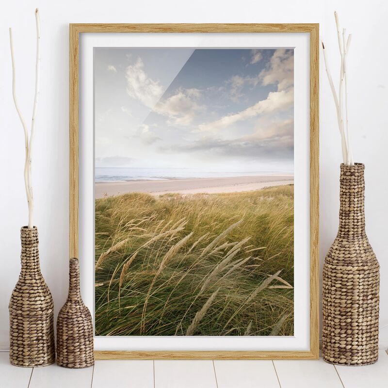 

Póster enmarcado - Dunes Dream Dimensión LxA: 100cm x 70cm, Marco: Roble