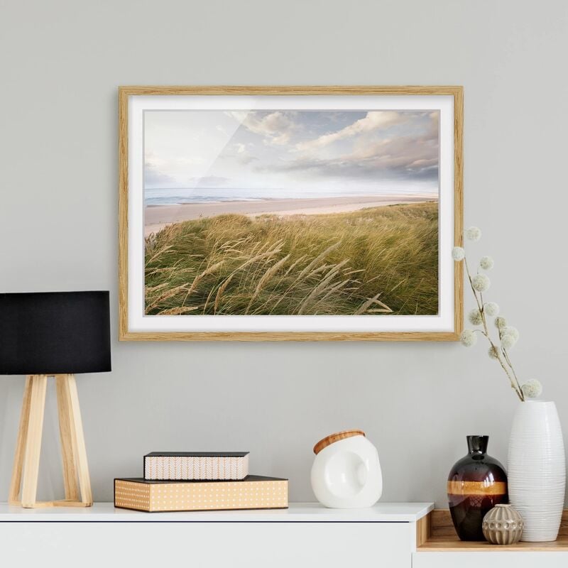 

Póster enmarcado - Dunes Dream Dimensión LxA: 70cm x 100cm, Marco: Roble