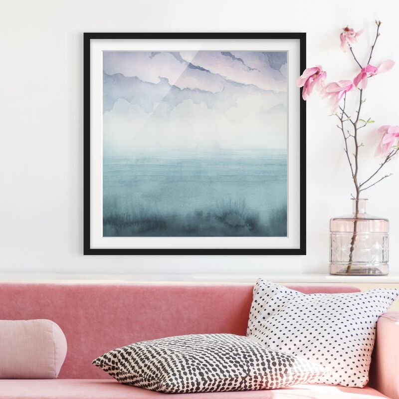 

Póster enmarcado - Dusk On The Bay I Dimensión LxA: 30cm x 30cm, Marco: Negro