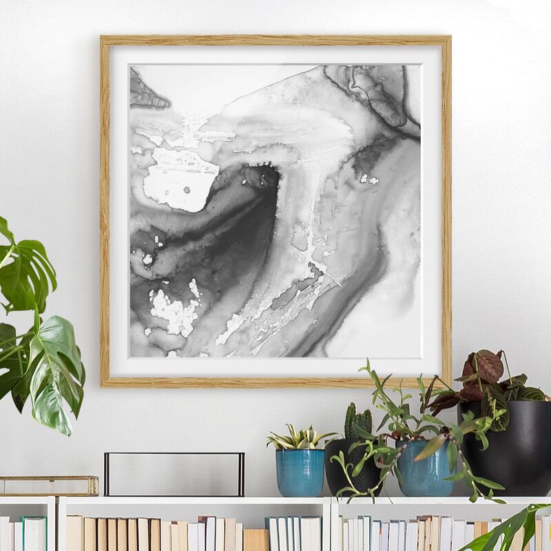 

Póster enmarcado - Dust And Water I Dimensión LxA: 20cm x 20cm, Marco: Roble