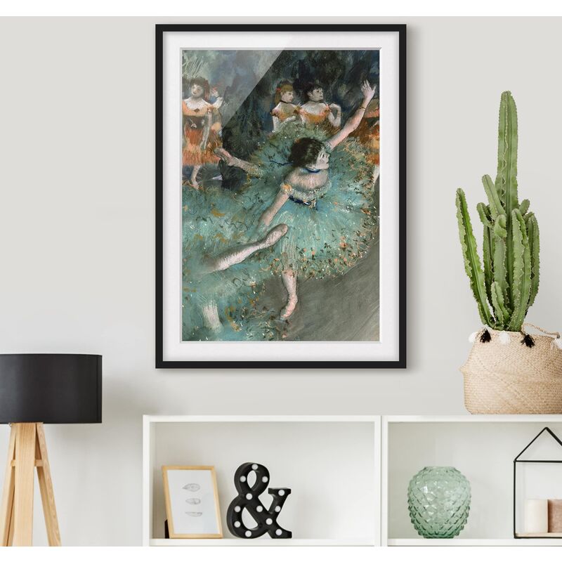 

Póster enmarcado - Edgar Degas - Dancers In Green Dimensión LxA: 24cm x 18cm, Marco: Negro