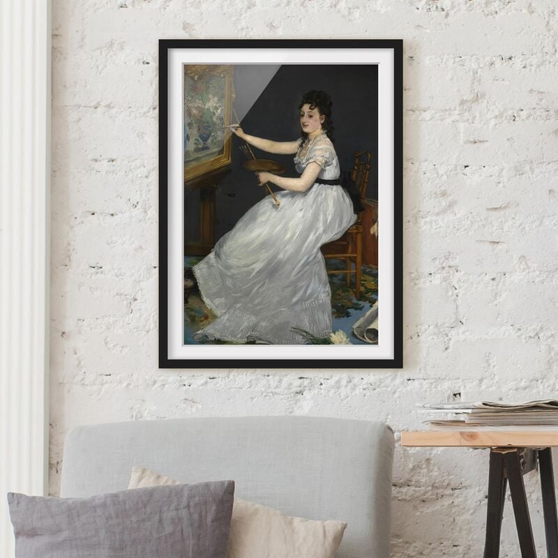 

Póster enmarcado - Edouard Manet - Eva Gonzalès Dimensión LxA: 55cm x 40cm, Marco: Negro