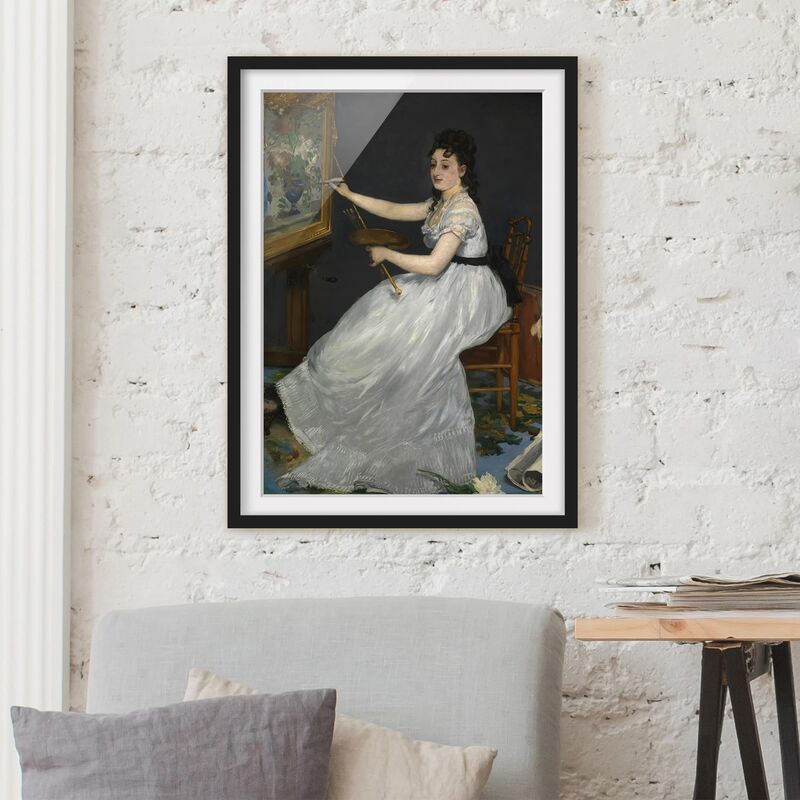 

Póster enmarcado - Edouard Manet - Eva Gonzalès Dimensión LxA: 70cm x 50cm, Marco: Negro