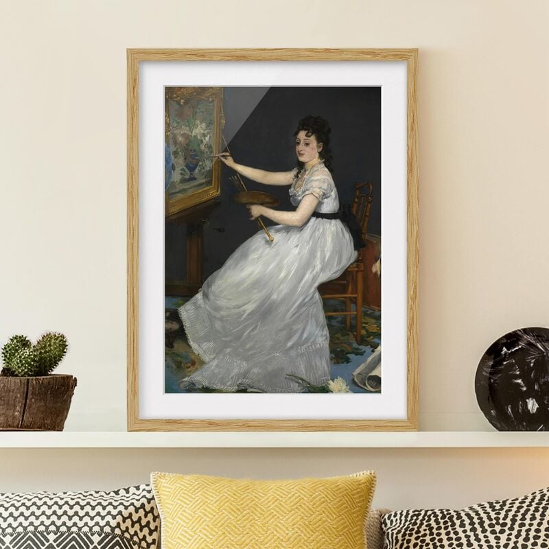 

Póster enmarcado - Edouard Manet - Eva Gonzalès Dimensión LxA: 40cm x 30cm, Marco: Roble