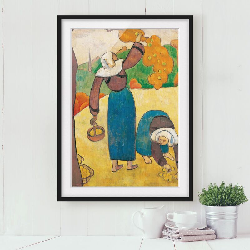 

Póster enmarcado - Emile Bernard - Breton Farmers Dimensión LxA: 100cm x 70cm, Marco: Negro