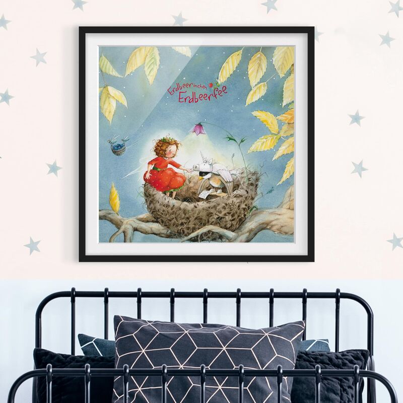 

Póster enmarcado - Erdbeerinchen Erdbeerfee - Sparrow Dimensión LxA: 70cm x 70cm, Marco: Negro