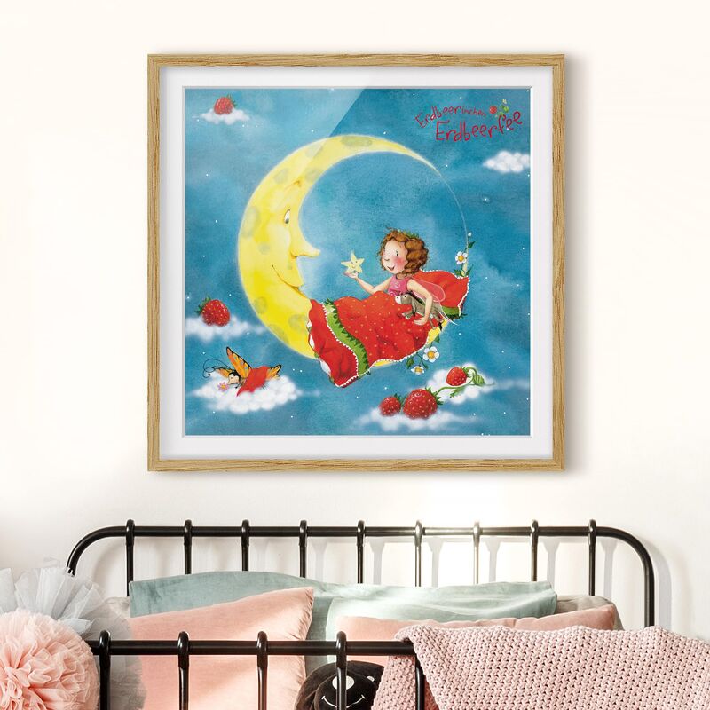 

Póster enmarcado - Erdbeerinchen Erdbeerfee - Sweet Dreams Dimensión LxA: 30cm x 30cm, Marco: Roble
