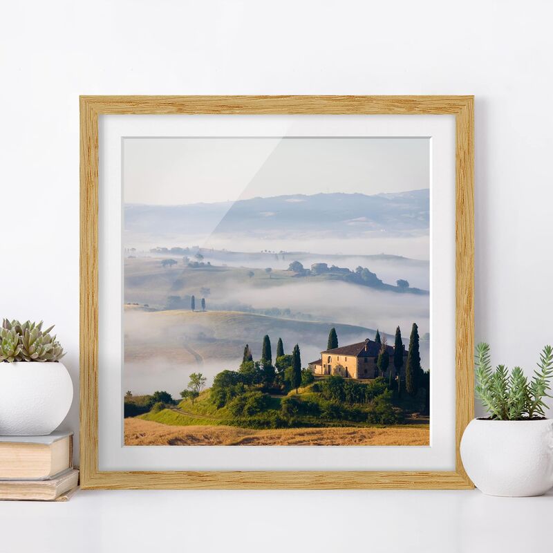 

Póster enmarcado - Estate In Tuscany Dimensión LxA: 30cm x 30cm, Marco: Roble