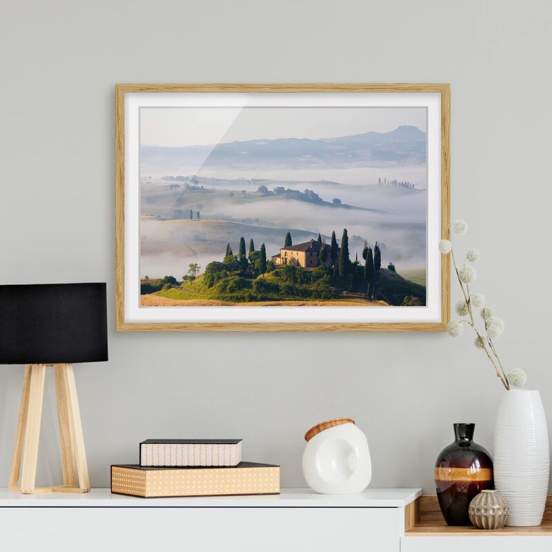

Póster enmarcado - Estate In Tuscany Dimensión LxA: 30cm x 40cm, Marco: Roble