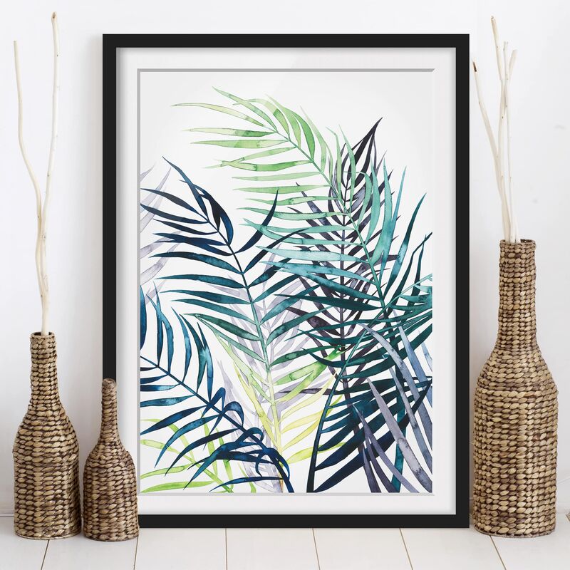 

Póster enmarcado - Exotic Fogliame - Palme Dimensión LxA: 70cm x 50cm, Marco: Negro