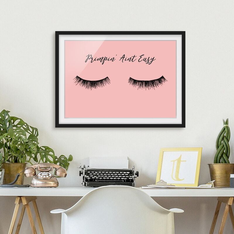 

Póster enmarcado - Eyelashes Chat - Primpin ' Dimensión LxA: 40cm x 55cm, Marco: Negro